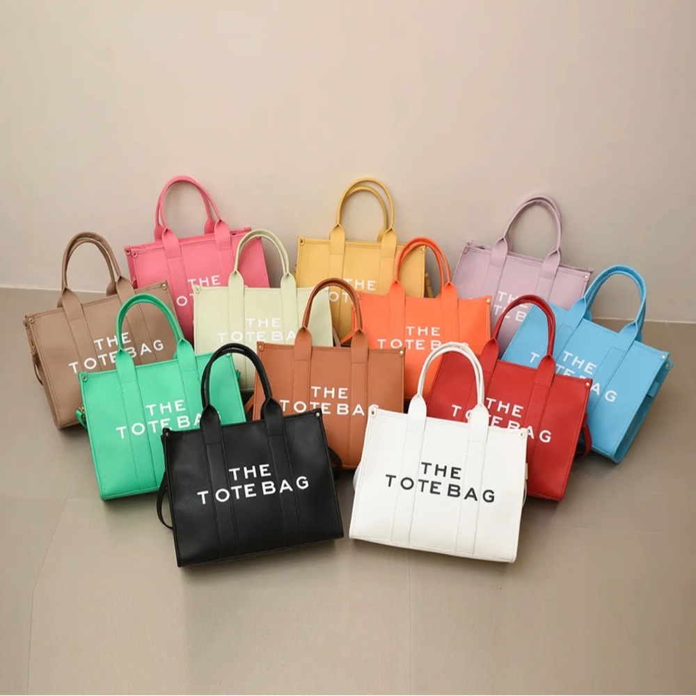Faux Leather Tote Bag